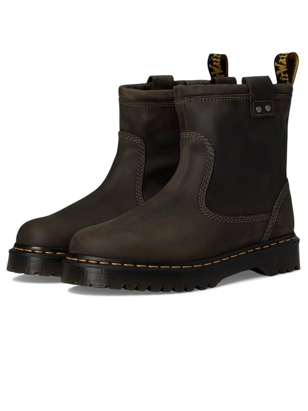 Dr. Martens Brown Chelsea Pull-On Work Boots